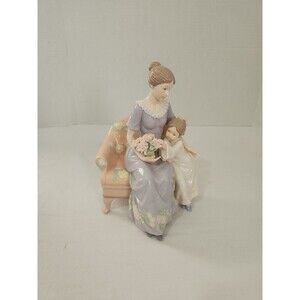 Beautiful Always & Forever Glazed Porcelain Mother Daughter Figurine Collectible